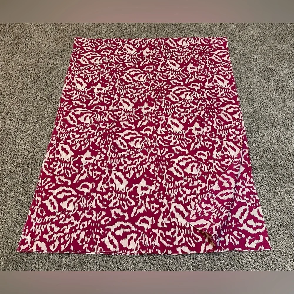 DVF Diane Von Furstenberg Hot Pink White Batik Print Scarf Shawl Sarong R $258